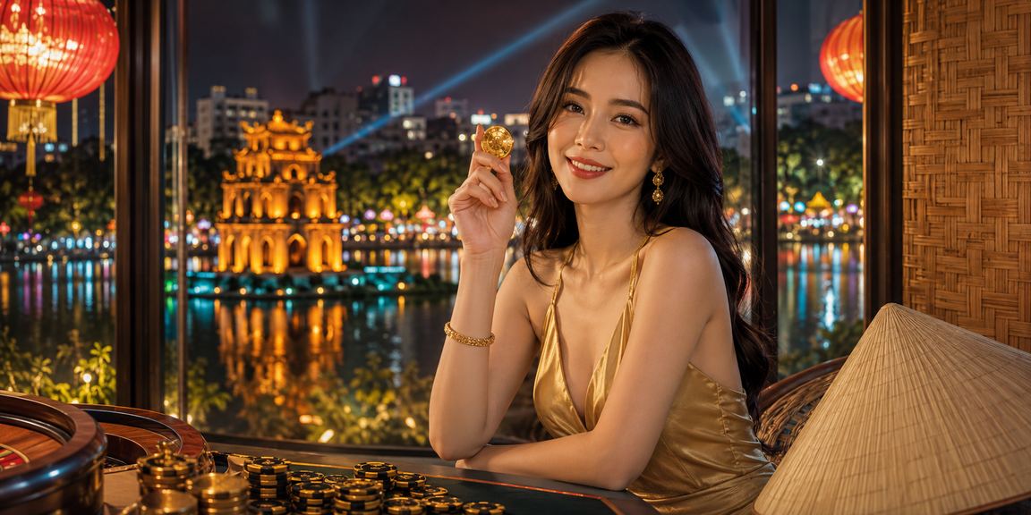 Trò chơi xổ số truyền thống tại Hà Nội với nón lá đặc trưng