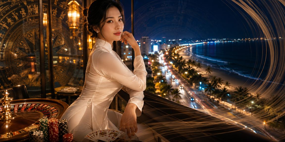 Khung cảnh casino sang trọng tại Phan Thiết với các trò chơi và người chơi